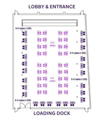 Women's Business Conference Exhibitor Map