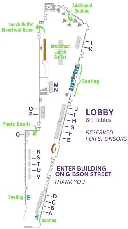 Pablo Center Lobby Map